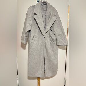 Zara Grey Overcoat
